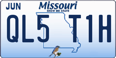 MO license plate QL5T1H