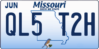 MO license plate QL5T2H