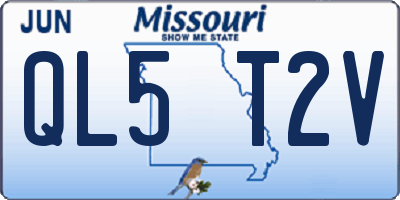 MO license plate QL5T2V