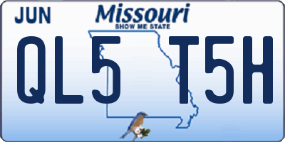 MO license plate QL5T5H