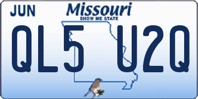 MO license plate QL5U2Q