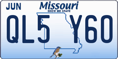 MO license plate QL5Y6O