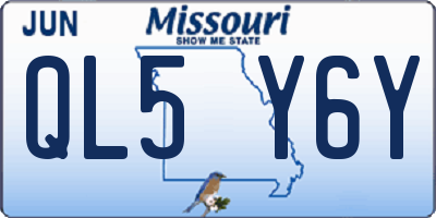 MO license plate QL5Y6Y