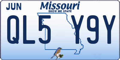 MO license plate QL5Y9Y