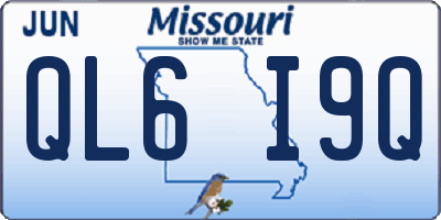 MO license plate QL6I9Q