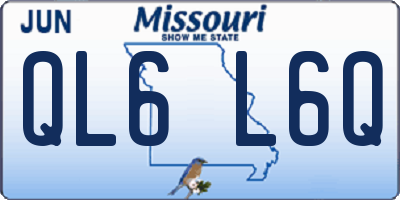 MO license plate QL6L6Q