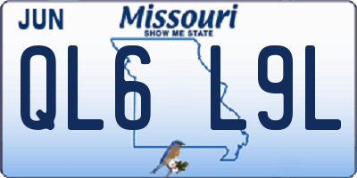 MO license plate QL6L9L