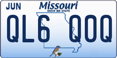 MO license plate QL6Q0Q