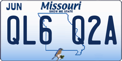 MO license plate QL6Q2A