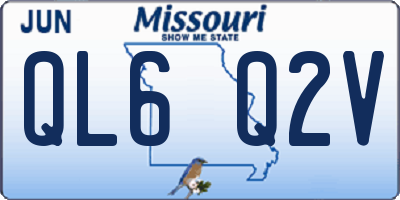 MO license plate QL6Q2V
