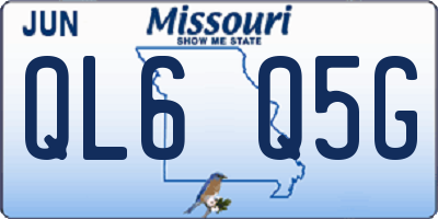 MO license plate QL6Q5G