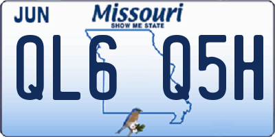 MO license plate QL6Q5H