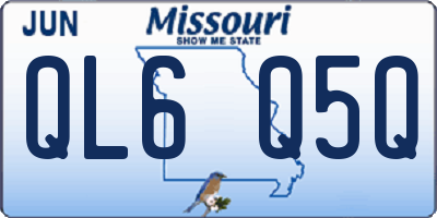 MO license plate QL6Q5Q