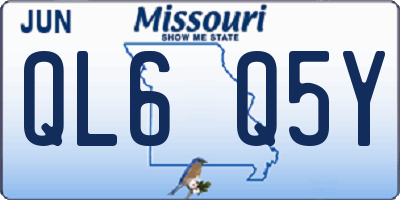 MO license plate QL6Q5Y