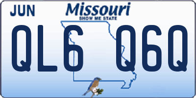 MO license plate QL6Q6Q