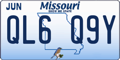 MO license plate QL6Q9Y