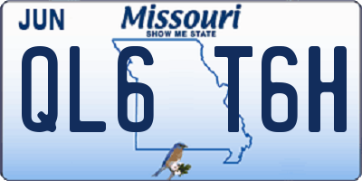MO license plate QL6T6H
