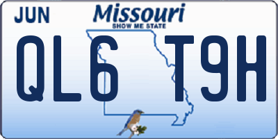 MO license plate QL6T9H