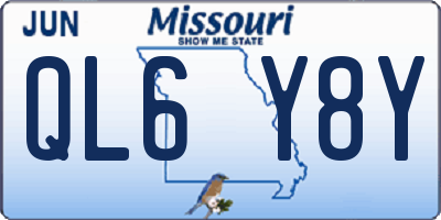 MO license plate QL6Y8Y