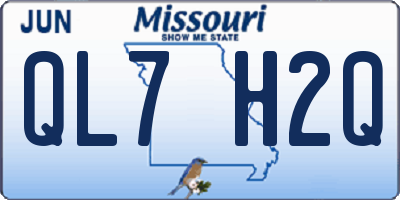 MO license plate QL7H2Q