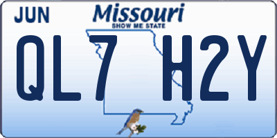 MO license plate QL7H2Y