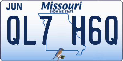 MO license plate QL7H6Q