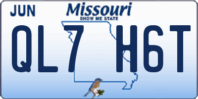 MO license plate QL7H6T