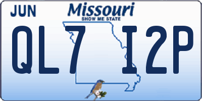 MO license plate QL7I2P
