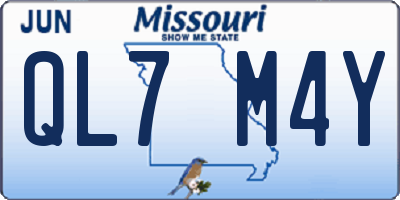 MO license plate QL7M4Y