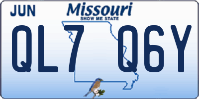 MO license plate QL7Q6Y