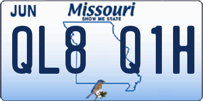 MO license plate QL8Q1H