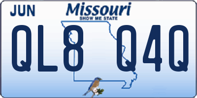 MO license plate QL8Q4Q