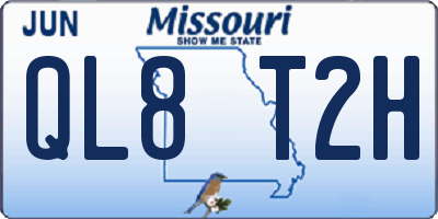 MO license plate QL8T2H