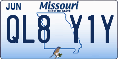 MO license plate QL8Y1Y