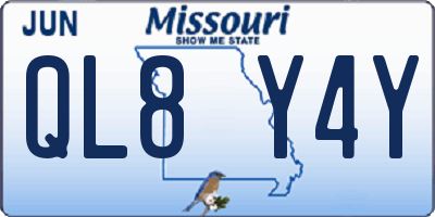 MO license plate QL8Y4Y