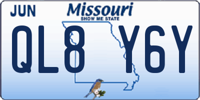 MO license plate QL8Y6Y