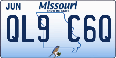 MO license plate QL9C6Q