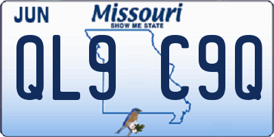 MO license plate QL9C9Q