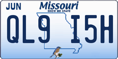 MO license plate QL9I5H