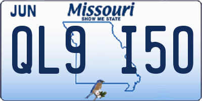 MO license plate QL9I5O