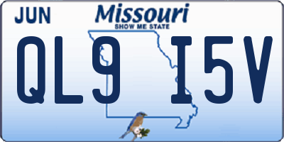 MO license plate QL9I5V