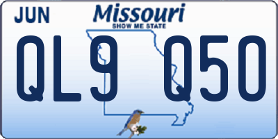 MO license plate QL9Q5O