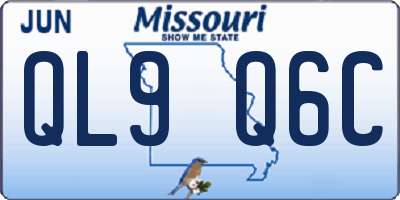 MO license plate QL9Q6C