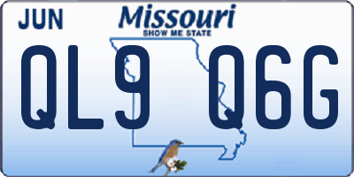 MO license plate QL9Q6G