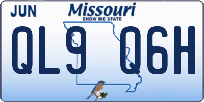 MO license plate QL9Q6H