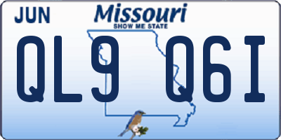 MO license plate QL9Q6I