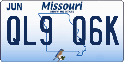 MO license plate QL9Q6K