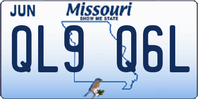 MO license plate QL9Q6L