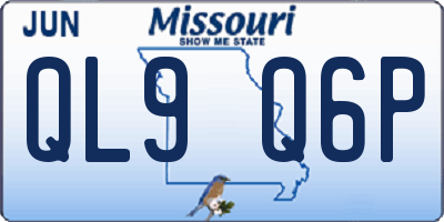 MO license plate QL9Q6P