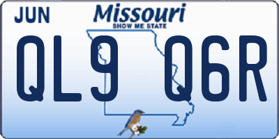 MO license plate QL9Q6R